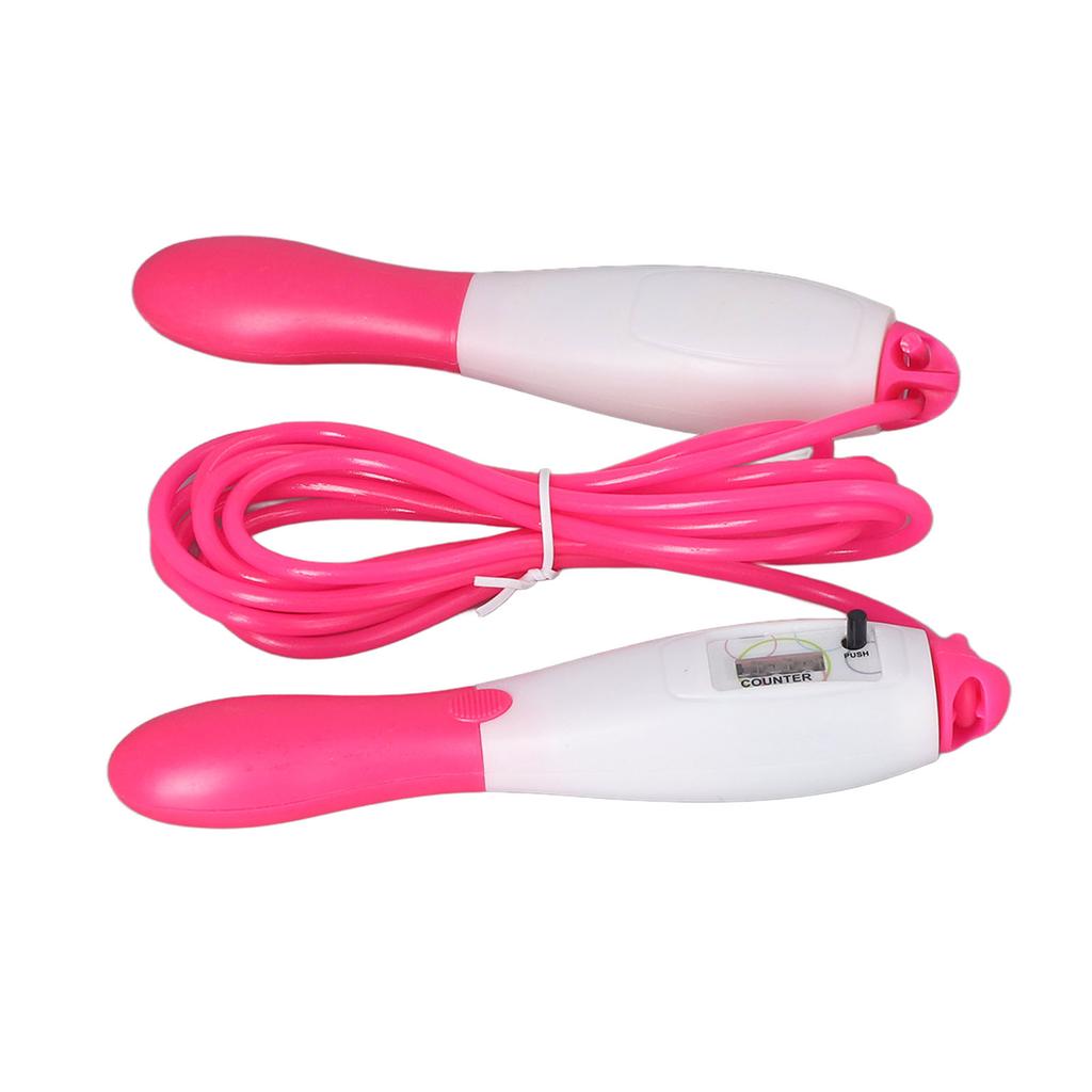 Skipping Rope PVC Cord Plastic Adjustable Fitness Counting Jump Rope for Adult Workout Student