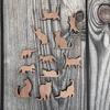 Cat Wooden Crafts Stackable Cat Ornament Diy Graffiti Easter Party Decoration