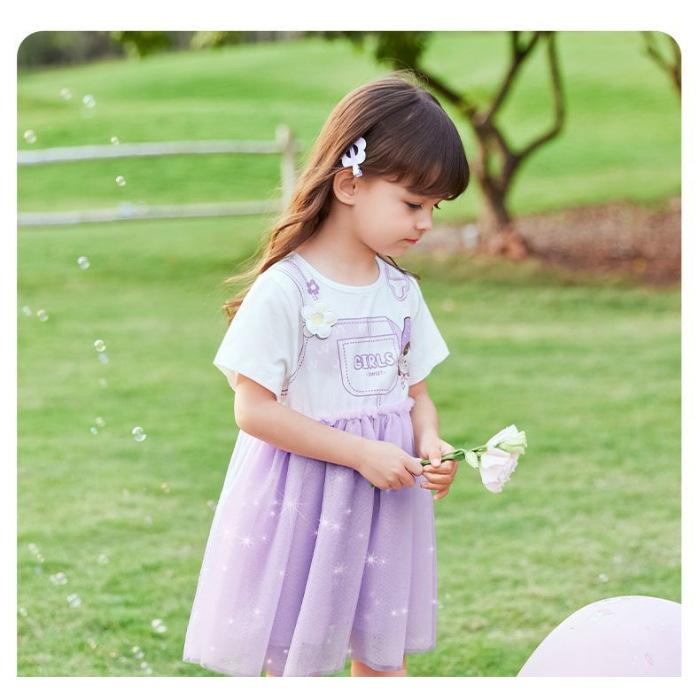 Girls Summer Tulle Princess Dress Stylish Baby Kids Clothing