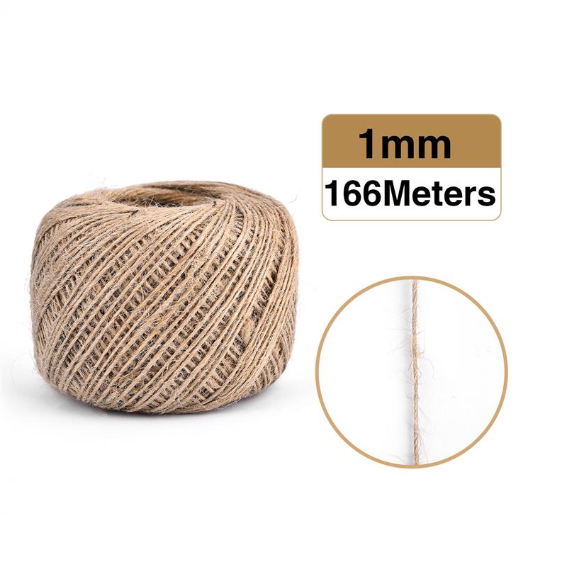Natural Jute Ribbon Crafts Bows Vintage Rope Jute Cord Sewing DIY Thread Twine Bulk Handmade Party Wedding Christmas Decoration