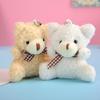 New Style Bear Plush Keychain with Bow Tie - Cute Bag Accessory