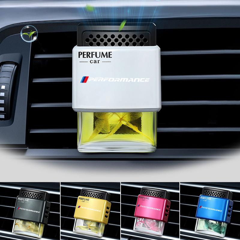QXFA9 Car Air Freshener Smell Vent Perfume Flavoring Auto Interior Accessories For BMW 50th 1 3 5 7 Series X1 X3 X4 X5 X6 F10 F20 F30