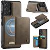 CaseMe Me80 Magnetic RFID Wallet Phone Case For Samsung Galaxy S24 FE 5G, Detachable Multi Card Slot Kickstand Anti-Theft Cover