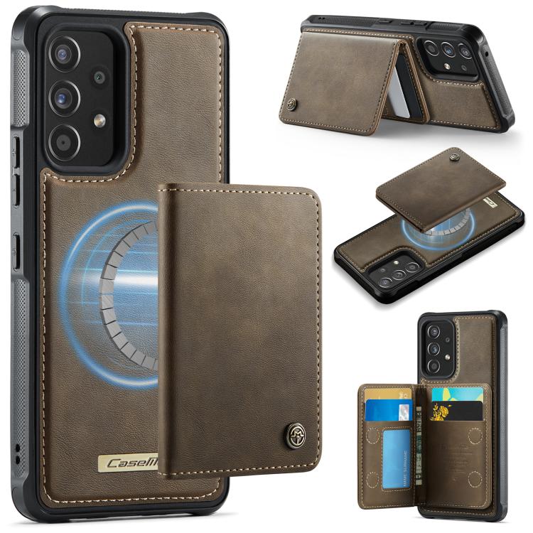 CaseMe Me80 Magnetic RFID Wallet Phone Case For Samsung Galaxy S24 FE 5G, Detachable Multi Card Slot Kickstand Anti-Theft Cover