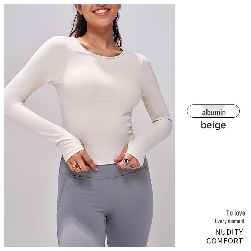 Damen Slim Fit Langarm Yoga Top - Herbst Winter Kollektion