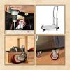 For Home Furniture Caster Wheels Swivel Plate Easy Navigation No Floor Marks 50kg Load Per Caster For Workbenches