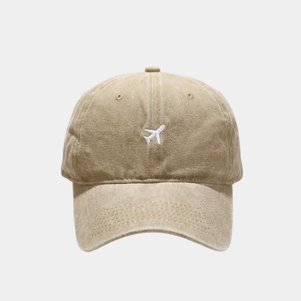 Gewaschene Baumwolle Flugzeug Bestickt Baseballkappe Used Look Verstellbar Schirmmütze Sonnenschutz Hip Hop Sonnenhut Für Mann Frau Unisex