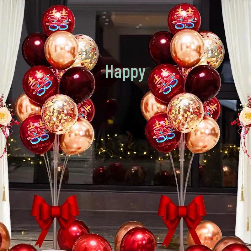 Wedding Balloon Floor Decoration Set: Engagement & Living Room Decor, Aisle Markers, Column Decorations, New House Setup