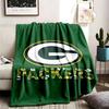 Green Bay Packers Theme Personalized Outdoor Flannel Blankets Soft And Suitable For All Seasons Perfect For Sofas Beds And Camping