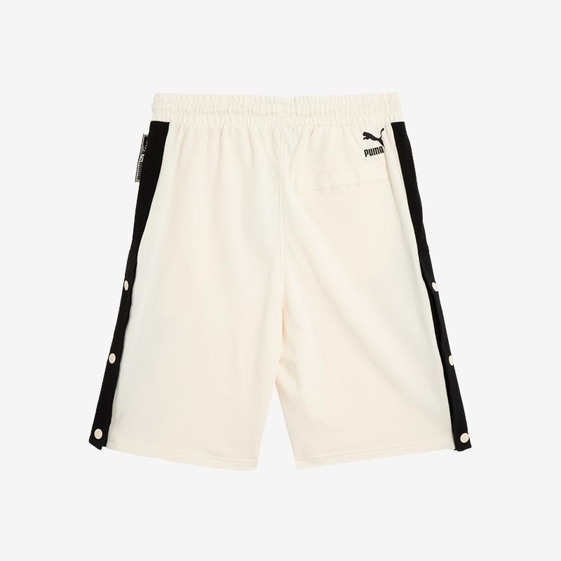 Puma Lace-Up Breathable Side-Slit Sports Shorts Men shorts Beige 537879-65