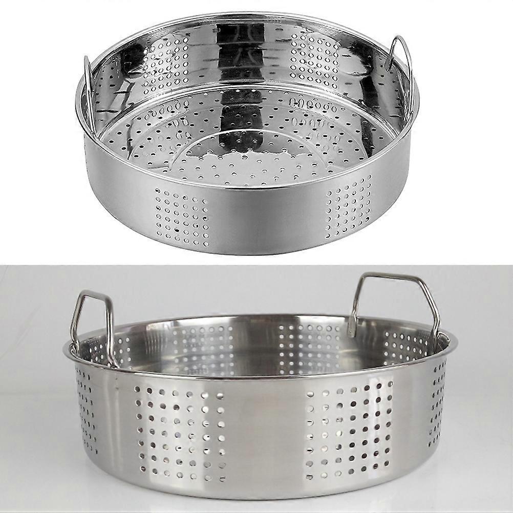 Bun Steamer For Home Practical Handles Design Stainless Steel Thicken Grid 1Pcs