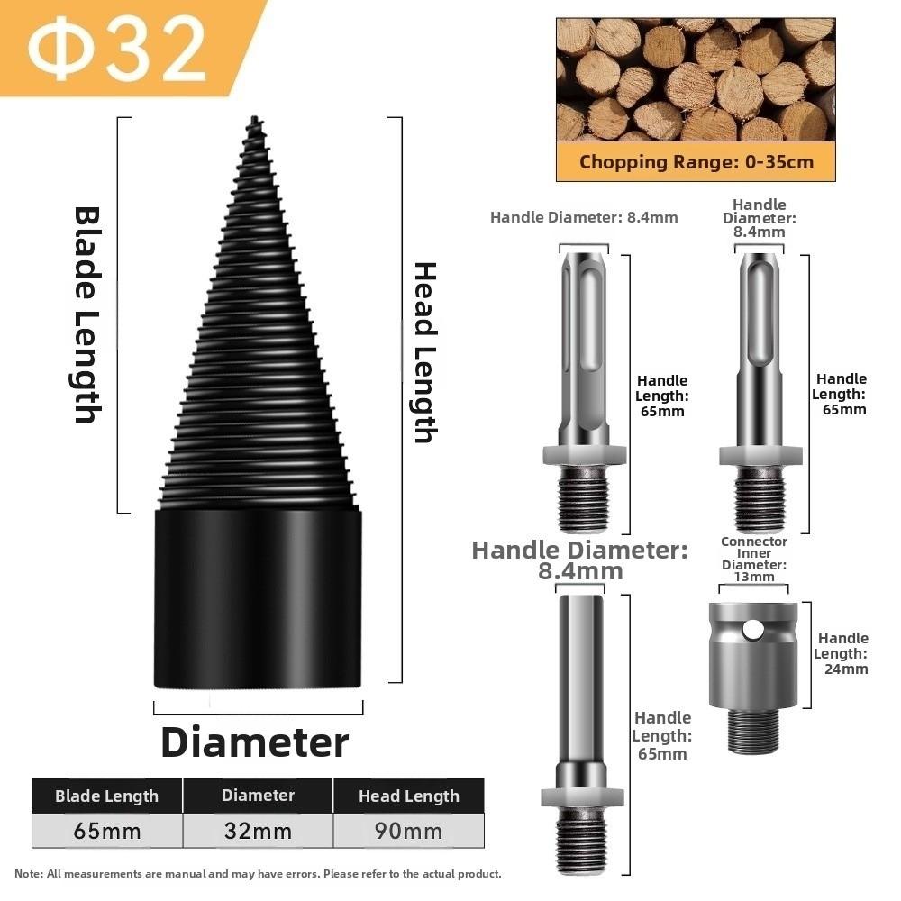 Wood Splitting Screw Cone Bit Electric Drill Wood Drill Bit New Step Drill Bit