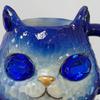 Handmade Resin Cat Face Water Cup Geode Kitten Mug Unique Artistic Drinkware Insulated Coffee Cup for Cat Lovers Mineral Collectors