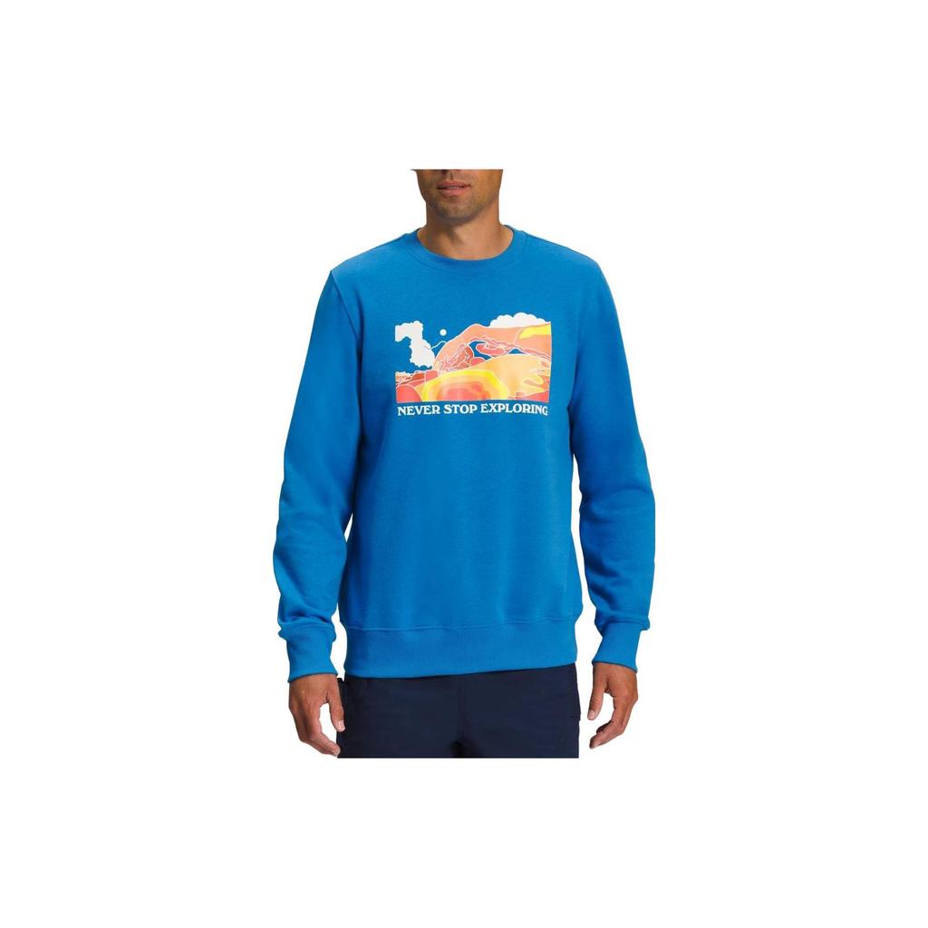 THE NORTH FACE Sweatshirts Men's Sky Blue Crew Neck Moderate NF0A811Q-LV6