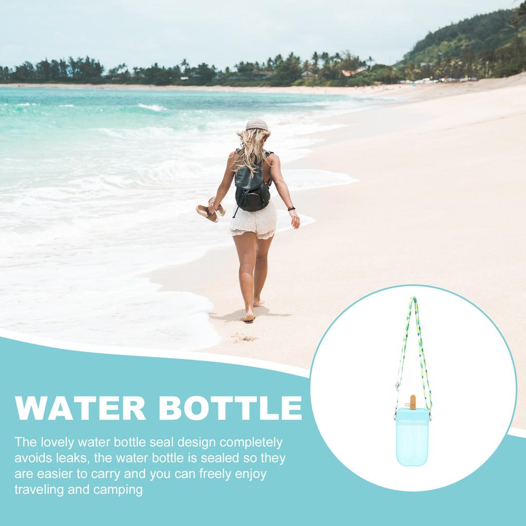 Creative Ice Bottle Portable Cartoon Beverage Cup for Summer Outdoor Travel Juice Coffee Tea Smooth Easy Clean