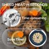 Chicken Shredder Large Chicken Breast Shredder Tool Twist Meat Breast Shredding Separation Mincing Grinder Machine With Lid