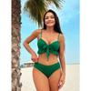 New Split Three-piece Conservative Bikini Skirt Mesh Sexy European and American Style Swimsuit
