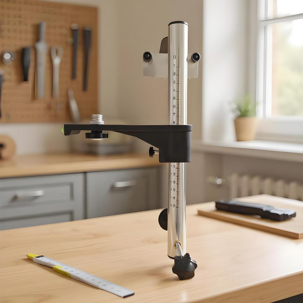 Wall Mount Level Bracket Height Adjustable Support Leveling Tool Mount for Home Improvement Carpentry Furniture Installation