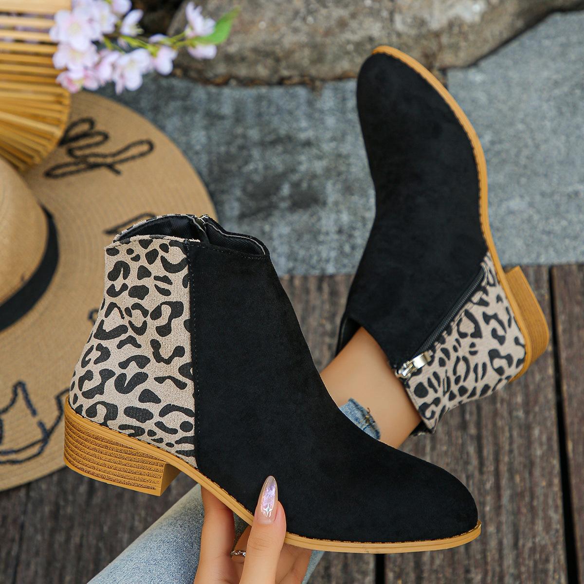 

Shoes for Women Spring Autumn Women Pointed Toe Platform Plus Size 36-43 Comfortable Non-slip Ankle Boots Casual Women Footwear 43
