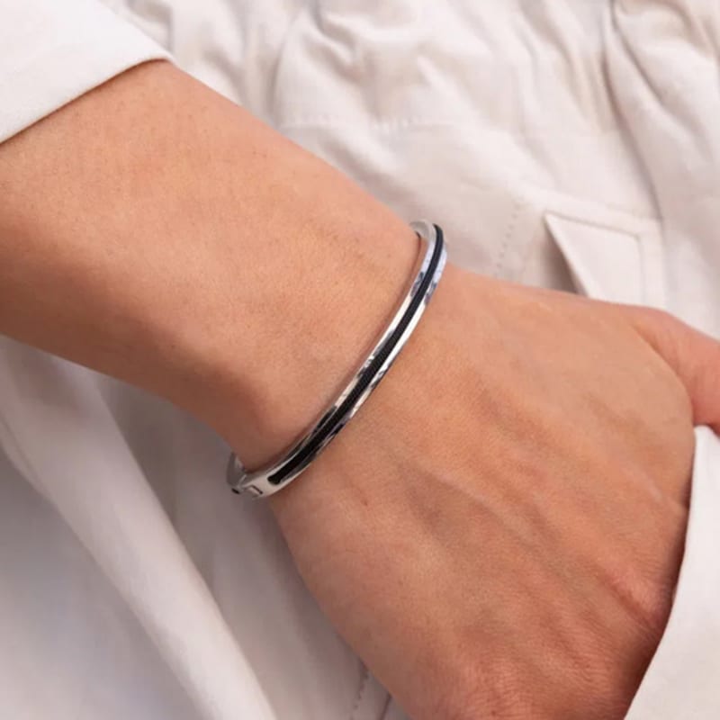 PIG & HEN (Women's) Maya Lu Bracelet - Black X Silver