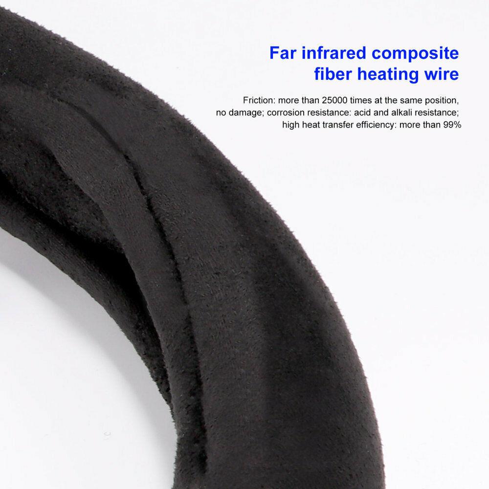 38cm Car Lighter Charger Heater Warm Steering Wheel Cover Heating Universal 12V Interior Accessories Warm Steering Covers