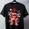 Fasjonabel T-skjorte i bomull med kort erm og trykk av teddybjørn. Sommer Unisex Menn Kvinner Casual Løs Trendy Klær