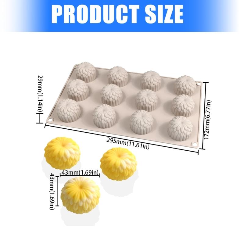 Fruit Flower Silicone Molds Fondant Mousses Cake Molds Making Pastry Chocolate Molds Baking Decorating Tool Nonstick