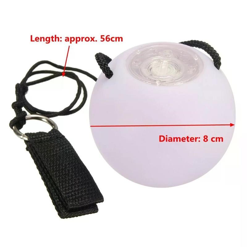 Pro LED Multi-Colored Glow POI Thrown Balls Light Up For Belly Dance Hand Props