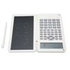 Calculator with Notepad Portable 10 Digits LCD Display Scientific Calculator for School Office Meetings and Family White
