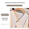 Plus Size Women's Loose Knit Cardigan Sweater for Bust 150-160 cm