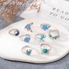 New Vintage Crab Jellyfish Starfish Scallop Marine Life 9 Piece Set Ring