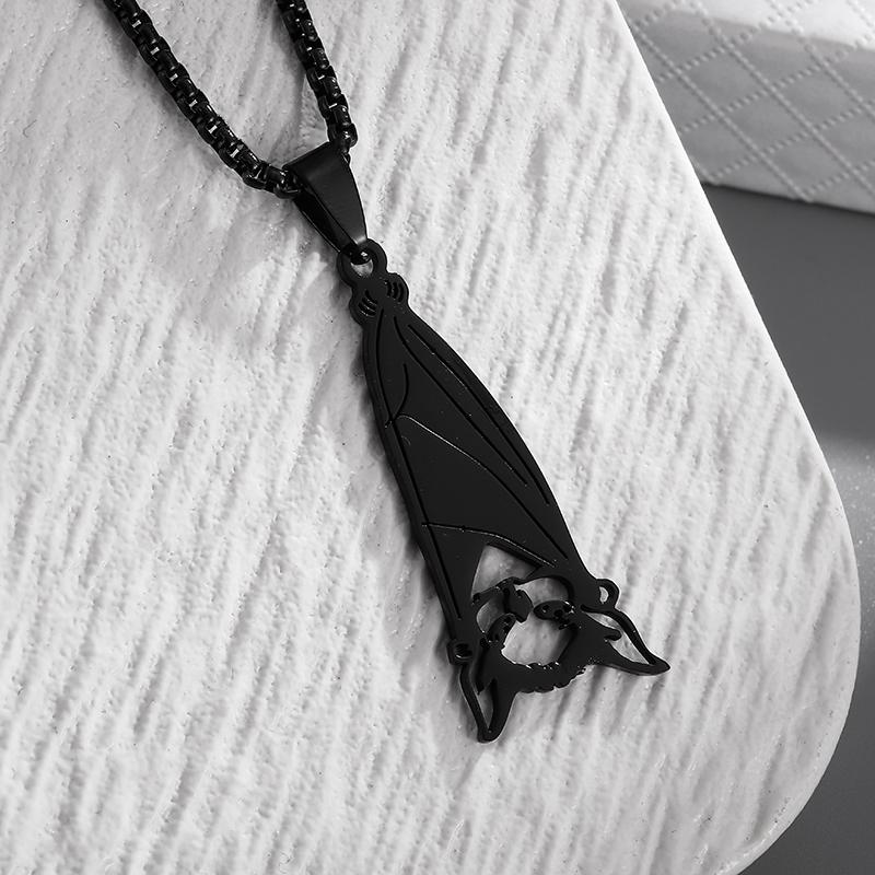 Stainless Steel Simple Personalized Spider Pendant Necklace Men and Women Fashion Party Pendant Jewelry Gift