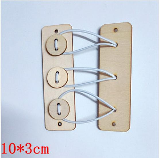 Hand-Painted DIY Busy Board: Educational Wooden Gears & Clock Ornament for Teaching and Decoration