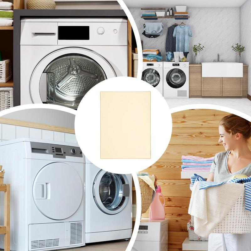 Washer And Dryer Mat Silicone Washing Machine Protector Heat-Resistant Laundry Topper Storage Mat Anti-slip Keeping Area Tidy