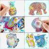 20Pcs Printable Holographic Sticker Paper A4 Dries Quickly Waterproof PET Rainbow for Ink Jet Printer