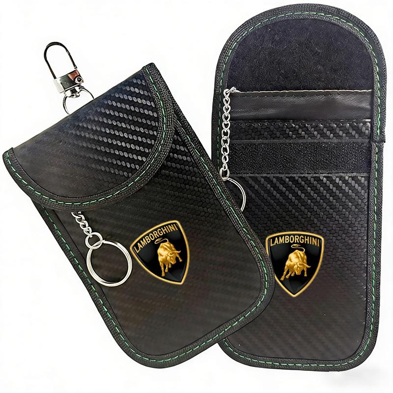 

Car Key Case Signal Blocker Bag RFID Shielding Pocket For Lamborghini LP570 LP610 Urus LP700 LP770 Gallardo Aventador Accessory