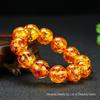 Premium Baltic Amber & Beeswax Buddha Bead Bracelet for Men & Women