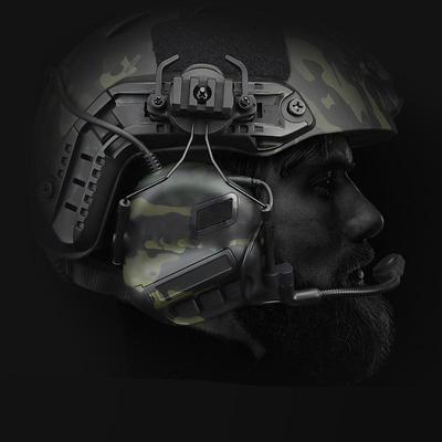 Helma Headset Redukce hluku Snímání zvuku Střelba Chrániče sluchu Vojenská airsoftová sluchátka