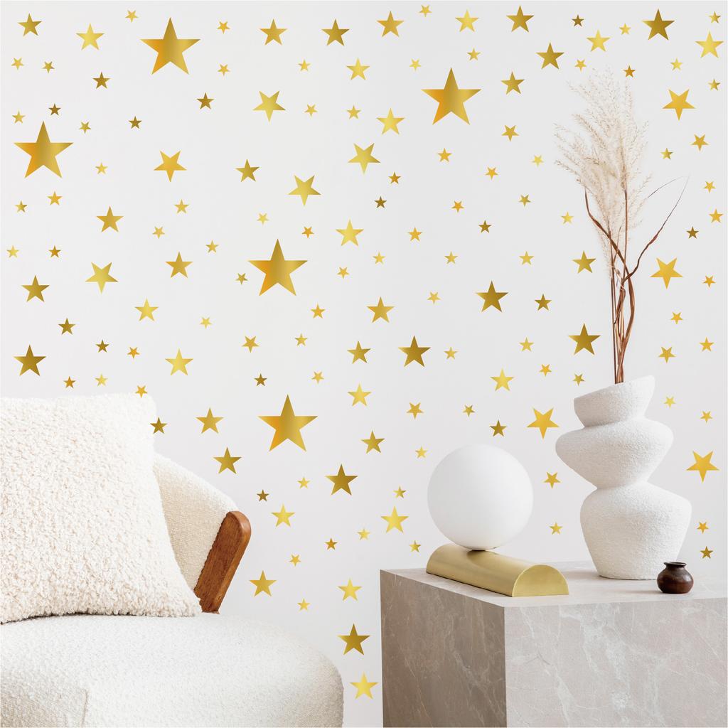 Waterproof stickers ins style cute self-adhesive home decoration living room bedroom children's room hot star wall stickers