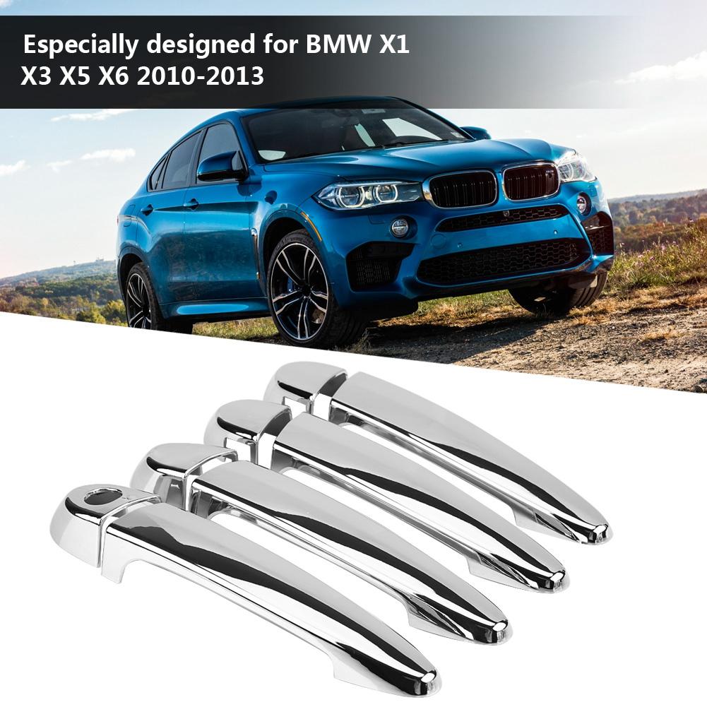 8 Pcs Car Chromium Electroplating Door Handle Cover Trim for BMW X1 X3 X5 X6 2010 2013