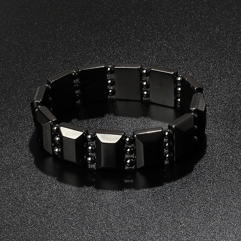 Fashion Wave Hematite Magnetic Bracelet Men Original Beaded Hematite Energy Bracelets for Women Positive Energy Jewelry Pulsera
