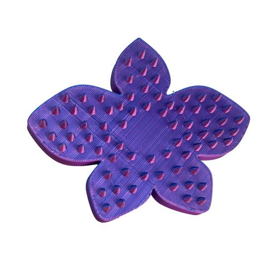 Scalp Massager Comb for Cats Dogs 3D Printed Flower Shaped Head Scratcher Scalp Massager for Stress Relief Pet Grooming