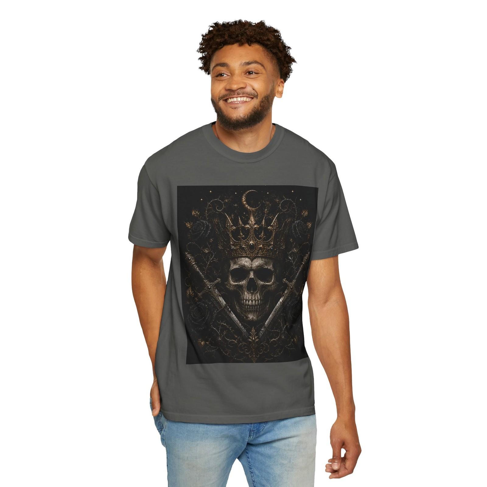 Skull Crown with Swords T-Shirt | Gothic Dark Art S разноцветный