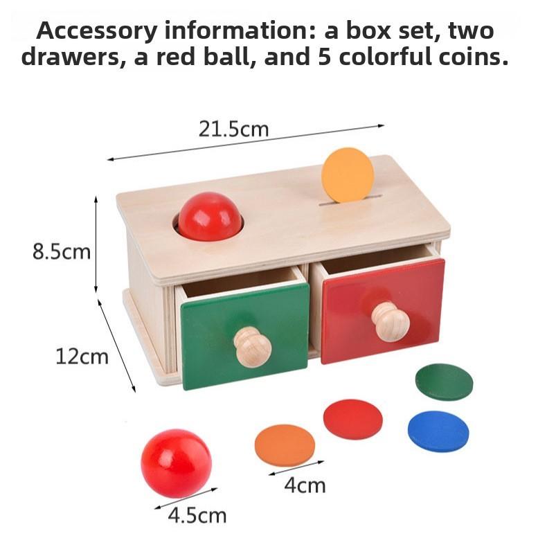 Montessori Toddler Coin And Ball Sorting Box For Early Education And Fine Motor Skills Development