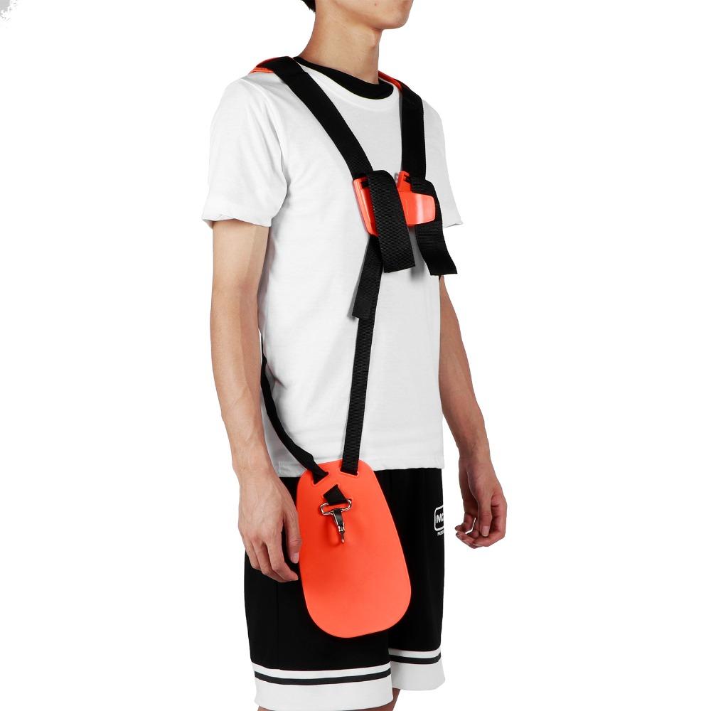 Orange Double Shoulder Strap Nylon Material Trimmer Shoulder Strap Durable Weed Eater Harness
