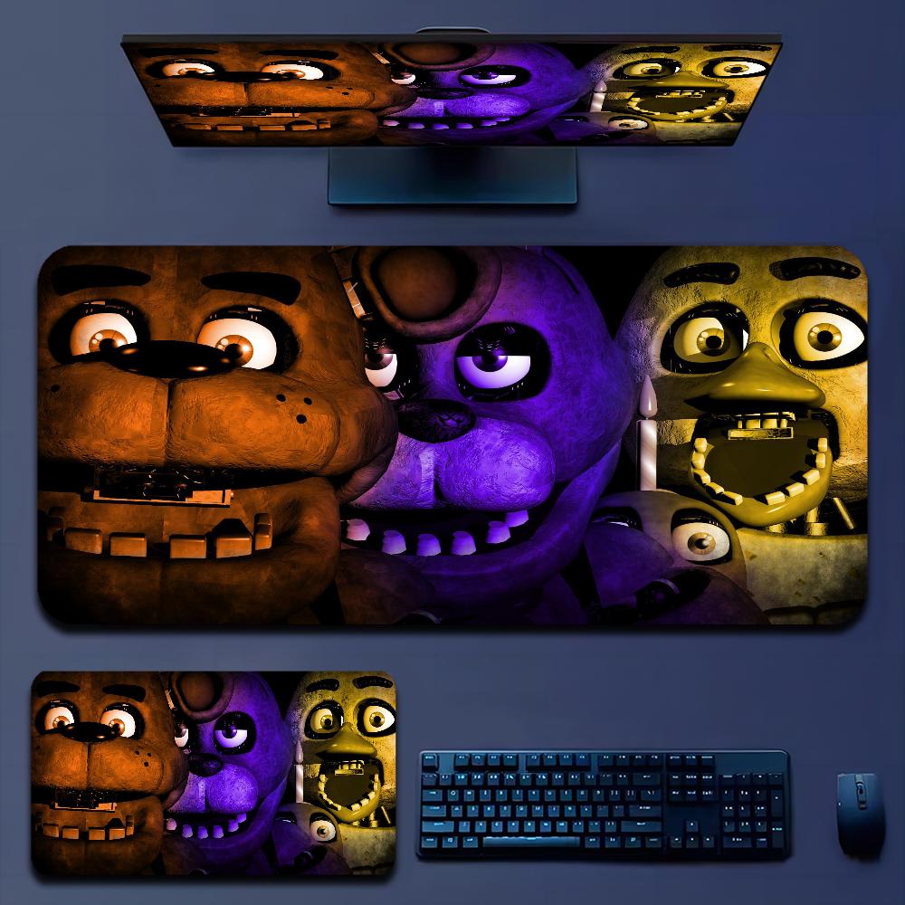 

F-N-A-F Bear Custom Skin Natural Rubber Gaming mousepad Desk Mat Size for Game Keyboard Pad for Gamer Square 10x10cm