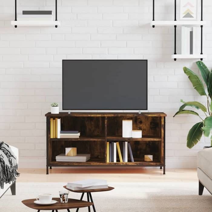 VidaXL Meuble TV Chêne fumé 100x40x50 cm Bois d'ingénierie 832775