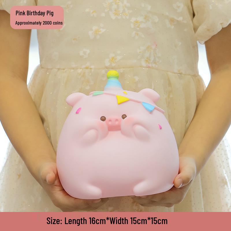 Cute Cartoon Piggy Bank - Drop-Resistant Vinyl, Ideal for Kids' Gifts: Children's Day, Valentine's, Birthdays