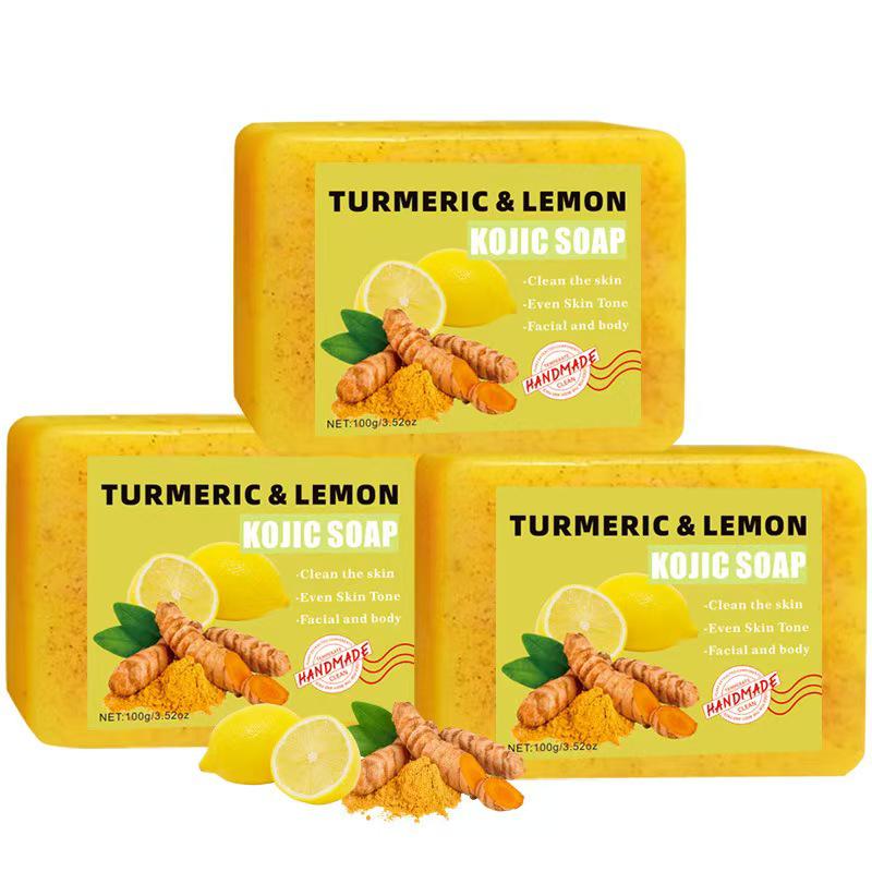 ROZINO Kurkuma Zitrone Seife: Feuchtigkeitsspendend, Pflegend, Talgregulierend, Tiefenreinigend, Nährend.