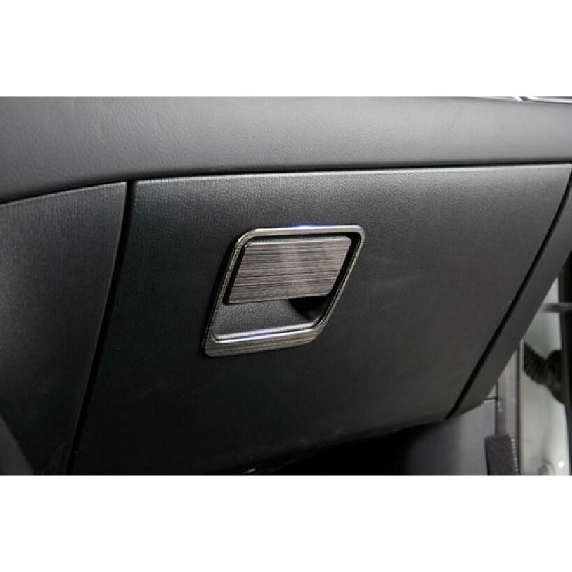 For Mazda CX-5 2017- Black Titanium Co-Pilot Storage Box Handle Cover Trim
